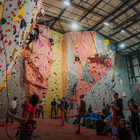 Wgórę. Climbing wall logo