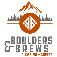 Boulders and Brews: Climbing and Coffee logo